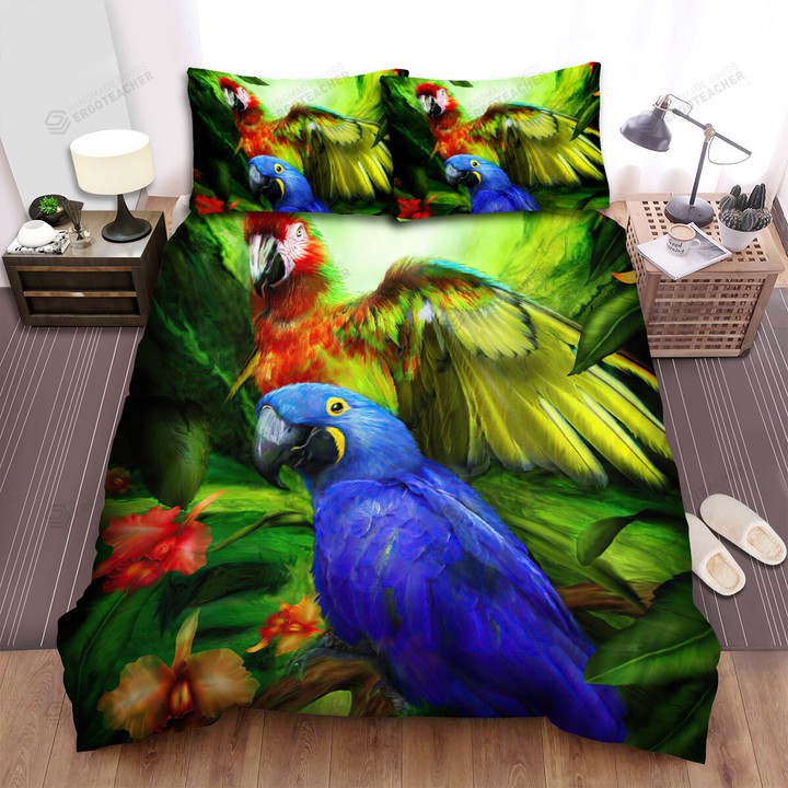 The Wild Animal - The Parrot From The Tropical Environment Bed Sheets Spread Duvet Cover Bedding Sets