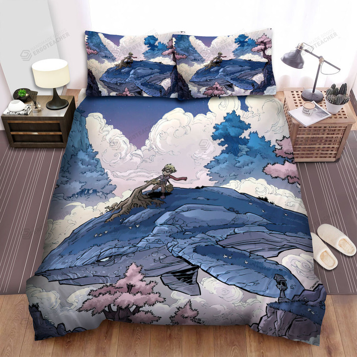 The Biggest Animal - The Rock Whale And A Boy Bed Sheets Spread Duvet Cover Bedding Sets