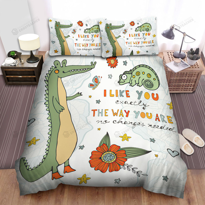 I Like You From A Crocodile Bed Sheets Spread Duvet Cover Bedding Sets
