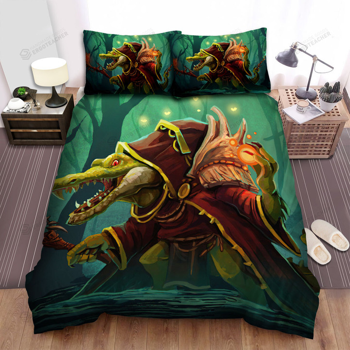 The Crocodile Wizard Art Bed Sheets Spread Duvet Cover Bedding Sets