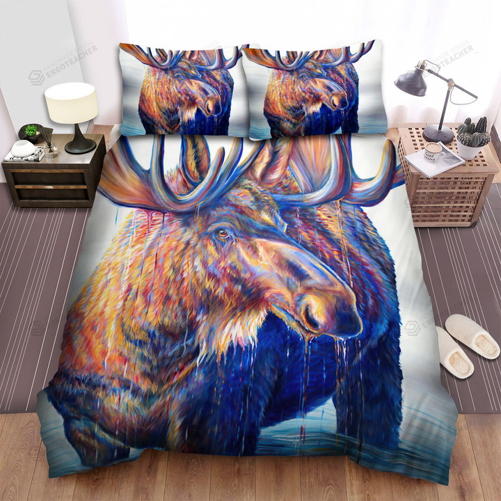 The Moose Abstract Art Bed Sheets Spread Duvet Cover Bedding Sets