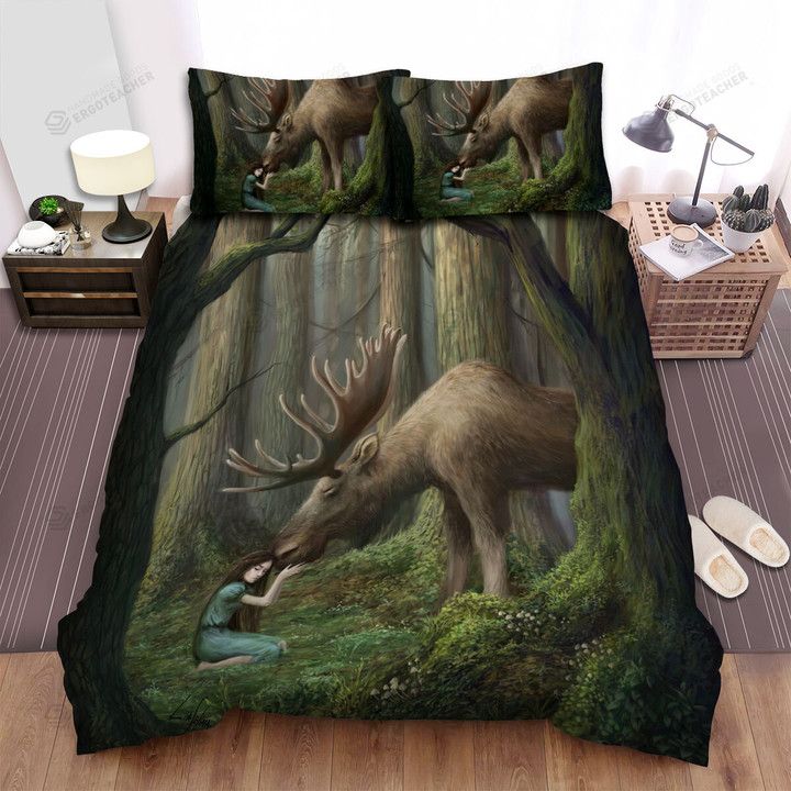 The Moose Appeasing A Girl Bed Sheets Spread Duvet Cover Bedding Sets