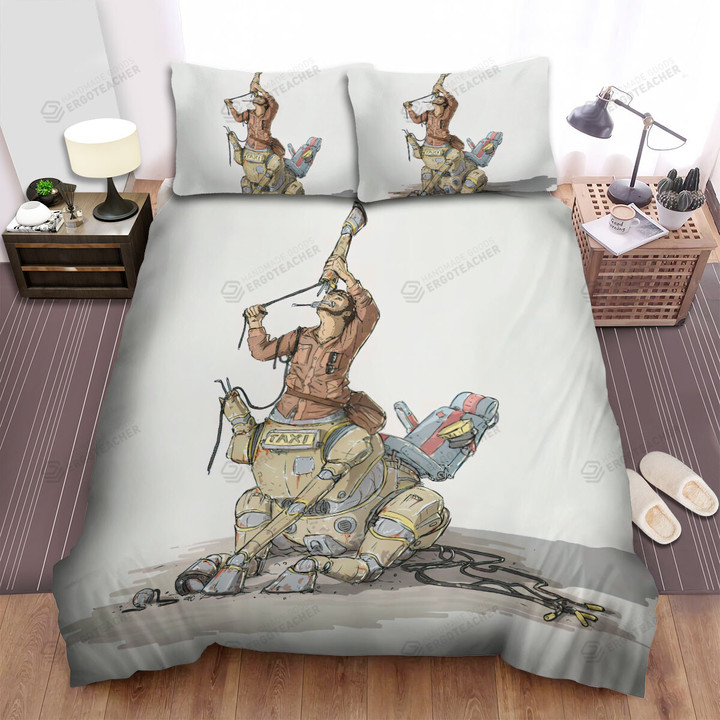 Centaur Taxi Artwork Bed Sheets Spread Duvet Cover Bedding Sets