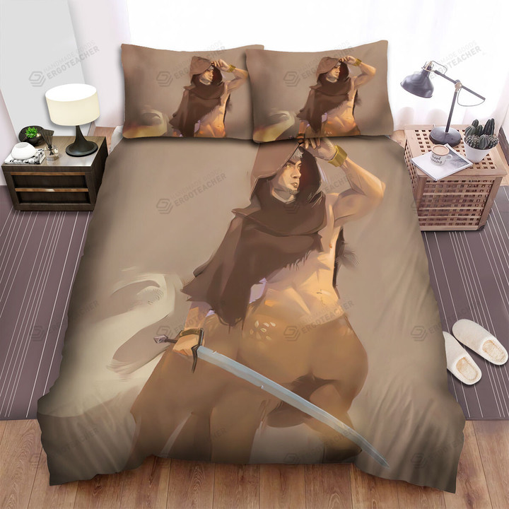 Centaur Swordsman Digital Painting Bed Sheets Spread Duvet Cover Bedding Sets