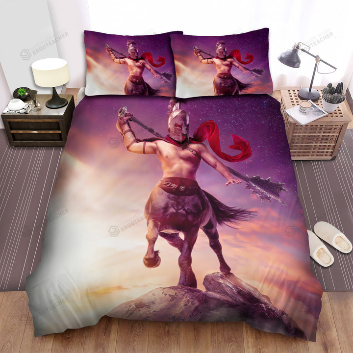 Spartan Centaur Warrior Artwork Bed Sheets Spread Duvet Cover Bedding Sets