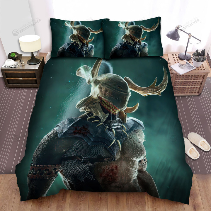Creepy Centaur Face With Wide Mouth 3d Portrait Bed Sheets Spread Duvet Cover Bedding Sets
