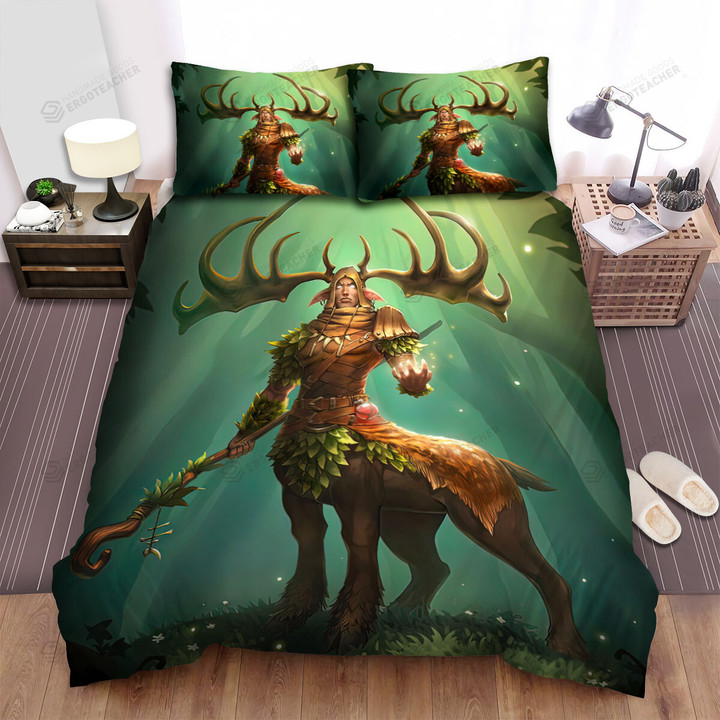 Centaur Wizard Of The Jungle Artwork Bed Sheets Spread Duvet Cover Bedding Sets