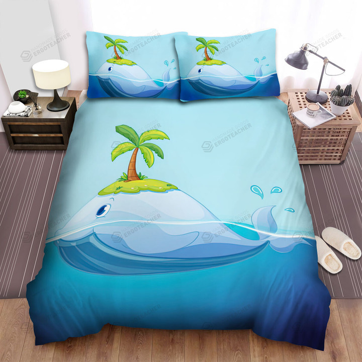 The Coconut Tree On The Whale's Head Bed Sheets Spread Duvet Cover Bedding Sets