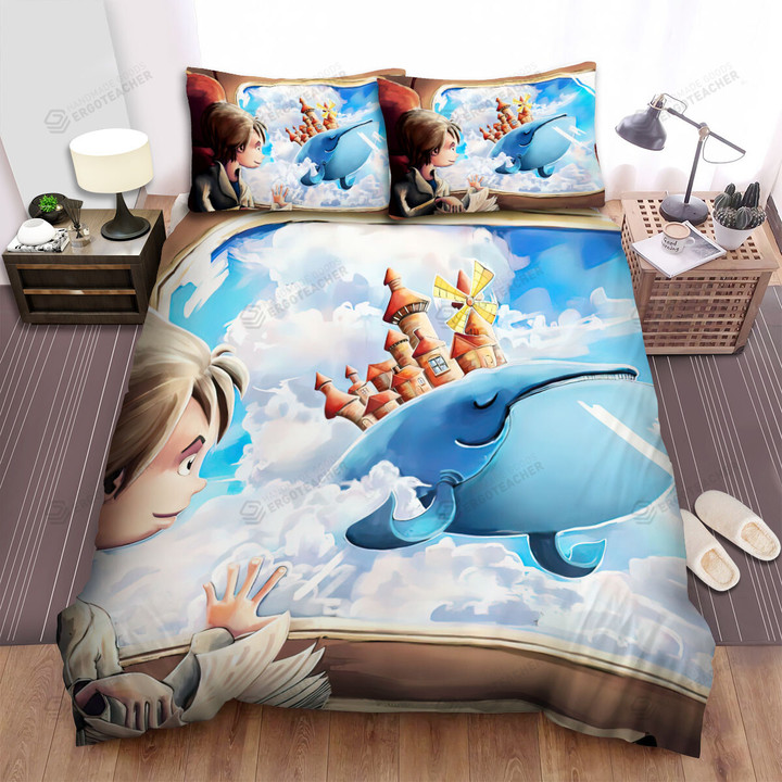 The Wild Animal - The Whale Castle Art Bed Sheets Spread Duvet Cover Bedding Sets
