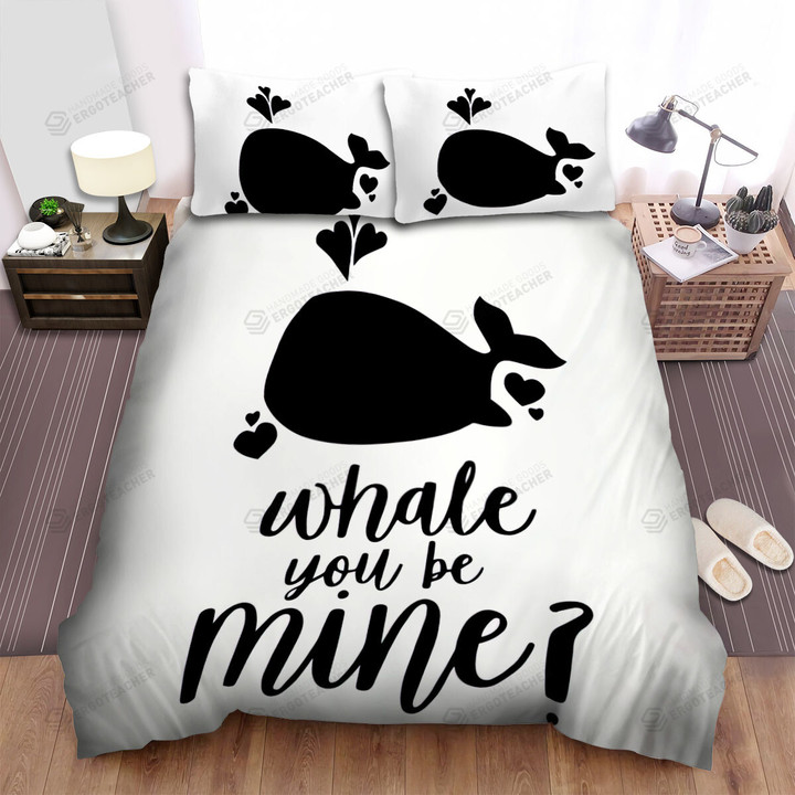 Whale You Be Mine Bed Sheets Spread Duvet Cover Bedding Sets