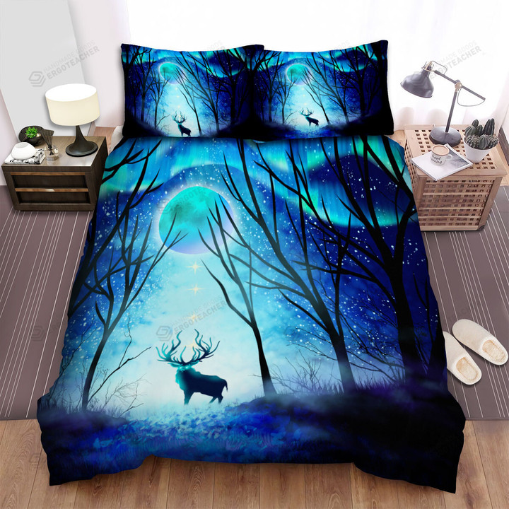 The Wild Animal - The Deer God Under The Light Bed Sheets Spread Duvet Cover Bedding Sets