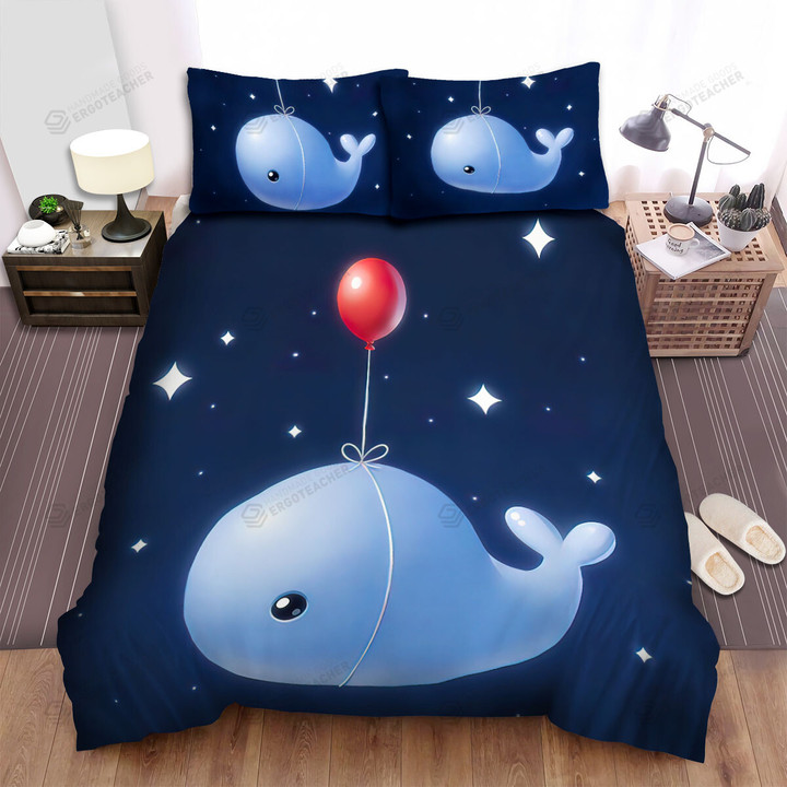The Wild Animal - The Whale And The Red Balloon Bed Sheets Spread Duvet Cover Bedding Sets