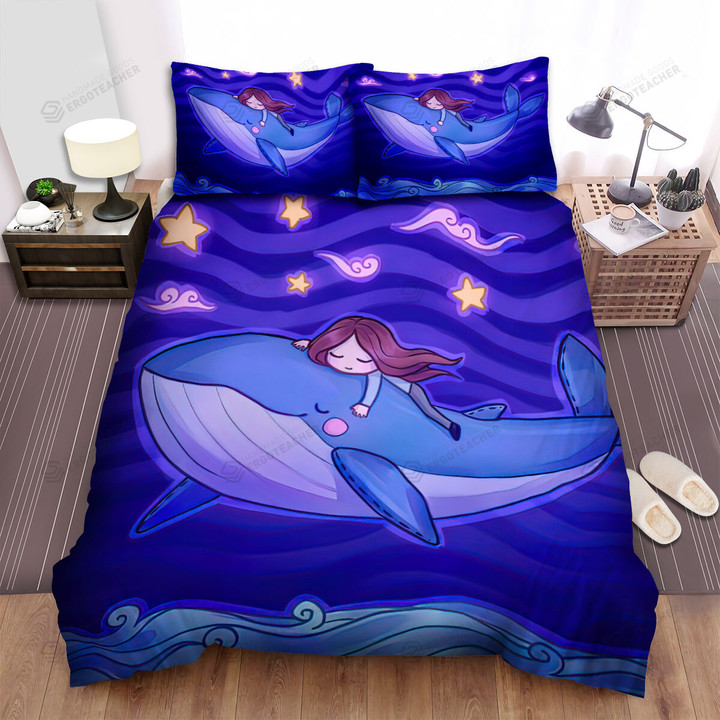 The Wild Animal - The Whale Dreaming Art Bed Sheets Spread Duvet Cover Bedding Sets
