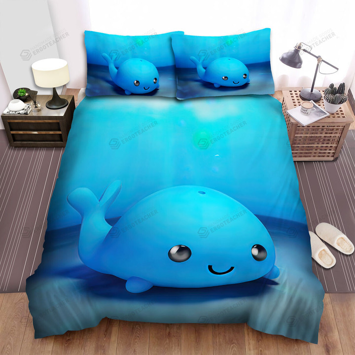 The Wild Animal - The Bubble Whale Art Bed Sheets Spread Duvet Cover Bedding Sets