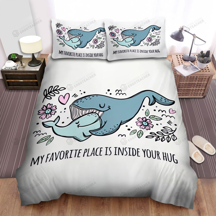 The Favorite Place Of The Whale Bed Sheets Spread Duvet Cover Bedding Sets