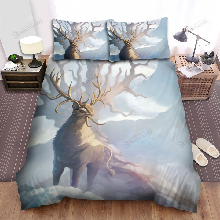 The Wild Animal - The Deer With Long Fangs Bed Sheets Spread Duvet Cover Bedding Sets