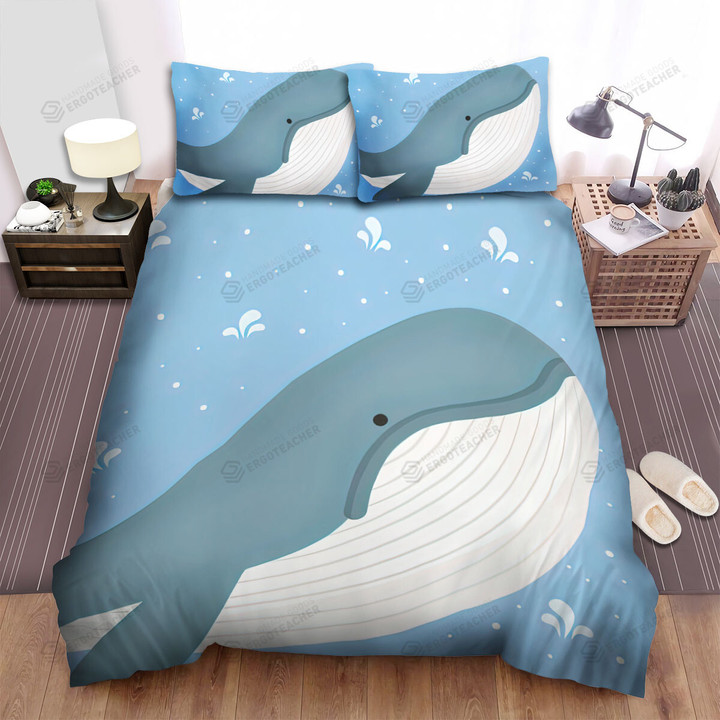 The Wild Animal - The Adorable Whale Bed Sheets Spread Duvet Cover Bedding Sets