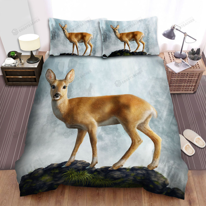The Wild Animal - The Female Deer Bed Sheets Spread Duvet Cover Bedding Sets