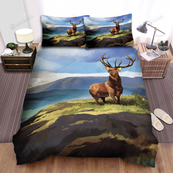 The Wild Animal - The Deer Standing Bed Sheets Spread Duvet Cover Bedding Sets