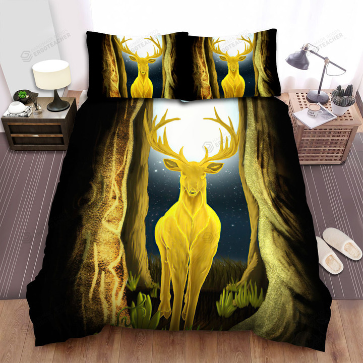 The Wild Animal - The Soul Deer Moving Bed Sheets Spread Duvet Cover Bedding Sets