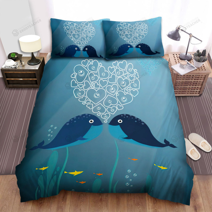 The Wild Animal - The Whale Filling The Love Bed Sheets Spread Duvet Cover Bedding Sets