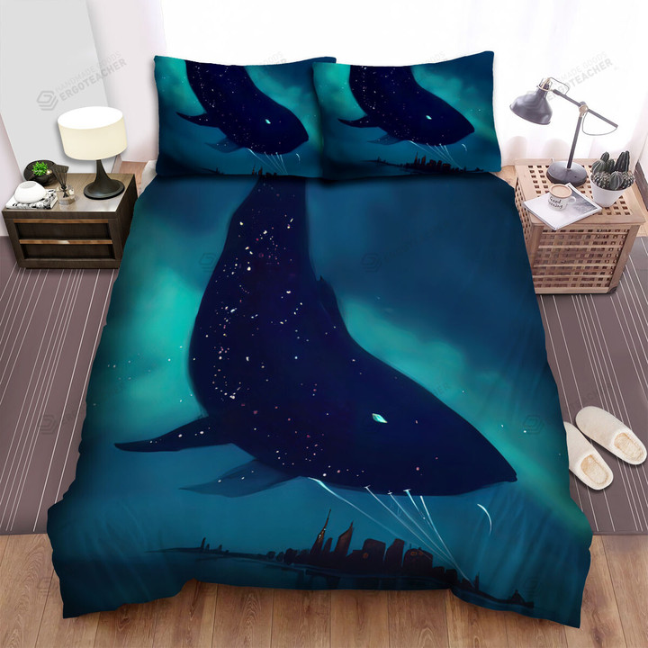 The Wild Animal - The Whale Night Of The City Bed Sheets Spread Duvet Cover Bedding Sets
