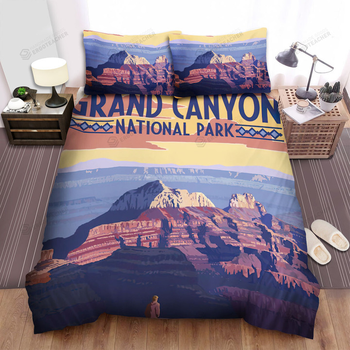 Arizona Grand Canyon National Park Bright Angel Point Bed Sheets Spread  Duvet Cover Bedding Sets