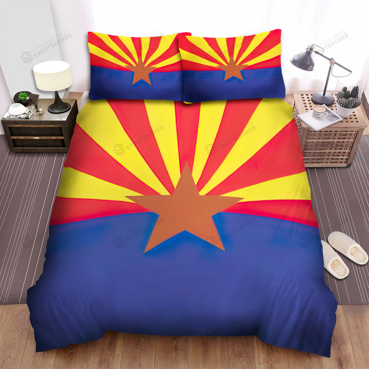 Arizona State Flag Bed Sheets Spread  Duvet Cover Bedding Sets