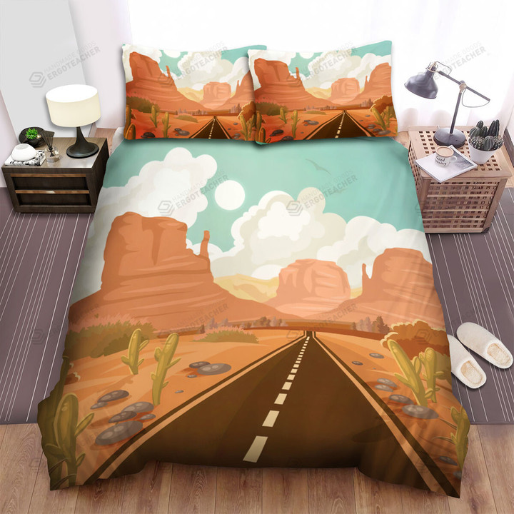 Arizona Grand Canyon Highway Bed Sheets Spread  Duvet Cover Bedding Sets