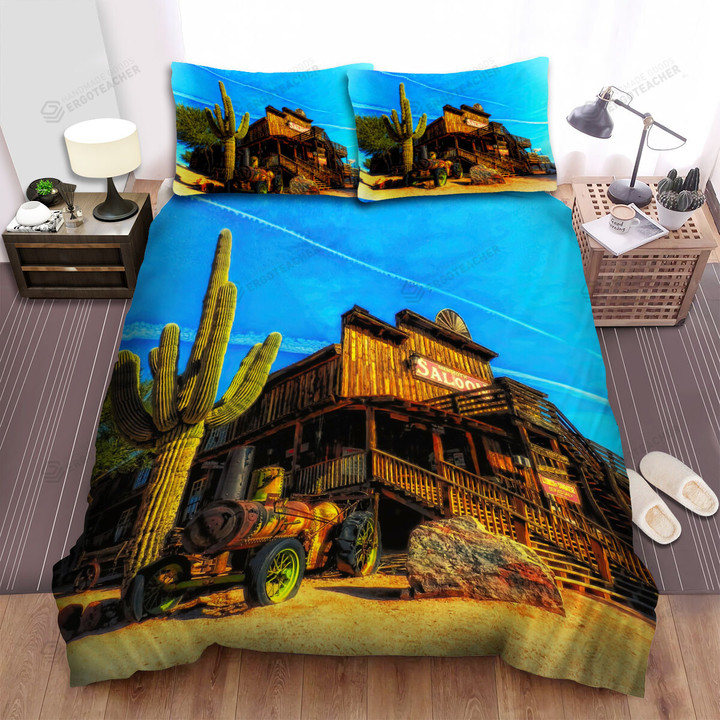 Arizona Old Goldfield Ghost Town Bed Sheets Spread  Duvet Cover Bedding Sets