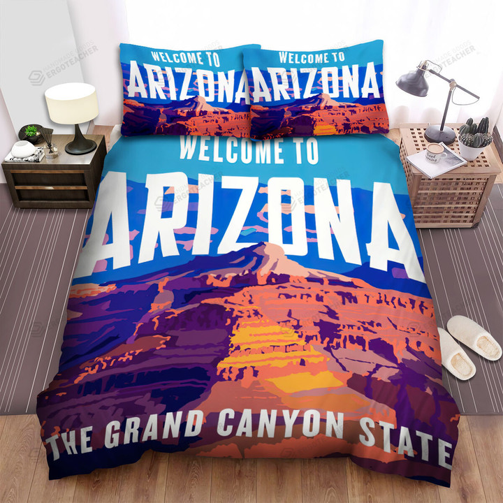 Arizona Welcome The Grand Canyon State Bed Sheets Spread  Duvet Cover Bedding Sets
