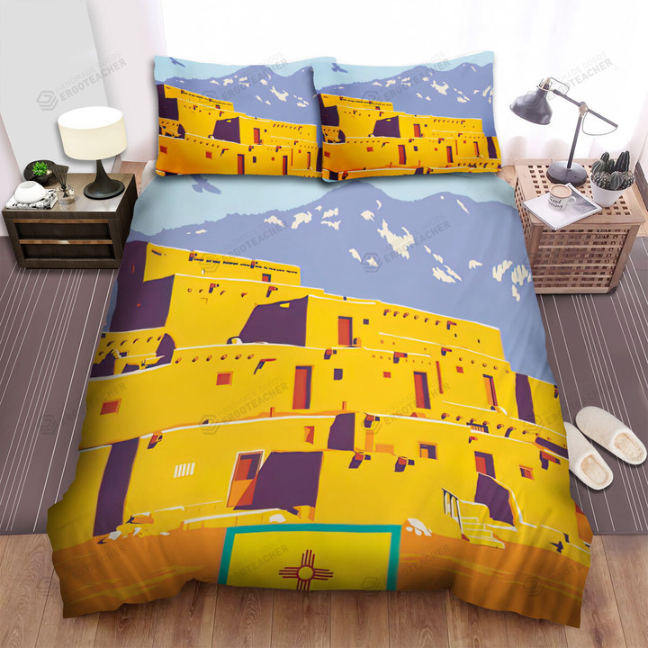 New Mexico Land Of Enchantment Bed Sheets Spread  Duvet Cover Bedding Sets