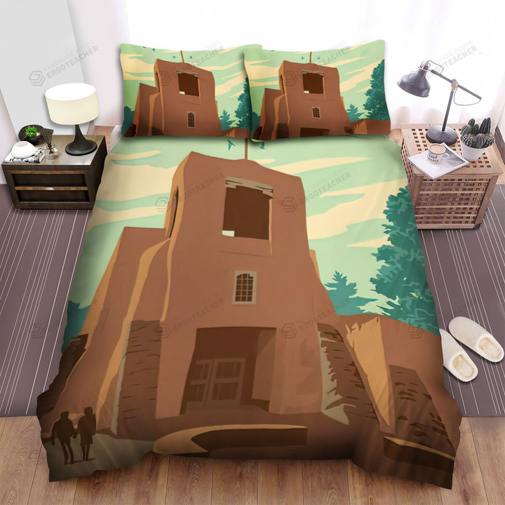 New Mexico Santa Fe Bed Sheets Spread  Duvet Cover Bedding Sets