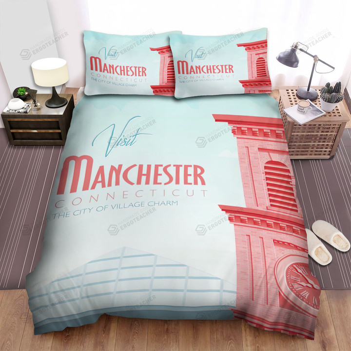 Connecticut Manchester City Of Village Charm Bed Sheets Spread  Duvet Cover Bedding Sets