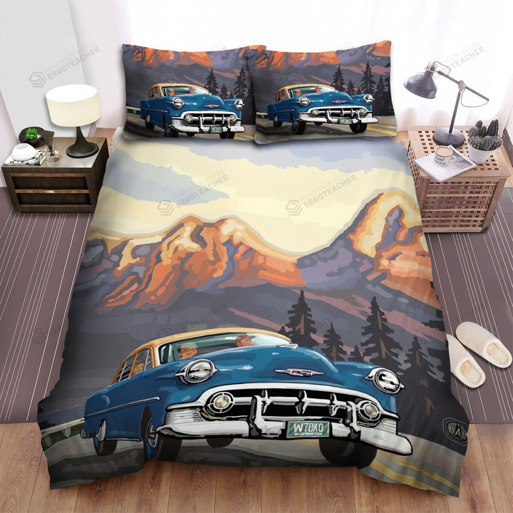 New Mexico Turquoise Trail Road Trip Bed Sheets Spread  Duvet Cover Bedding Sets