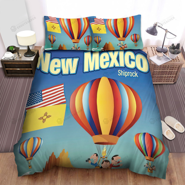 New Mexico Stamp Art Bed Sheets Spread  Duvet Cover Bedding Sets