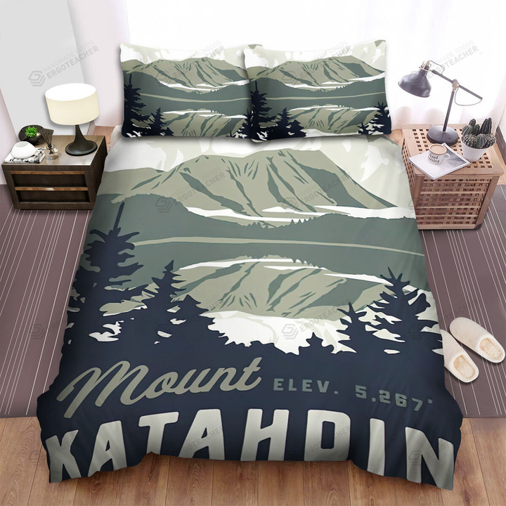 Maine Mount Katahdin Bed Sheets Spread  Duvet Cover Bedding Sets