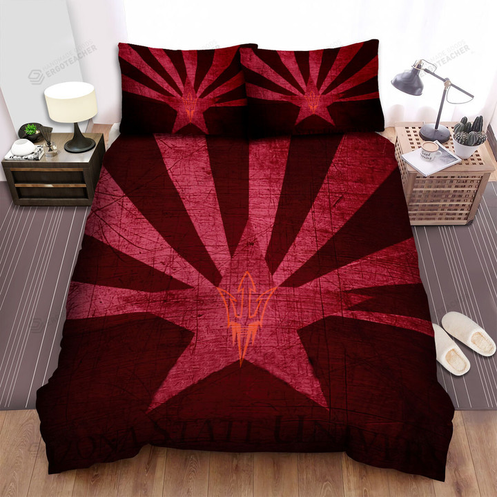 Arizona Red State Flag Bed Sheets Spread  Duvet Cover Bedding Sets