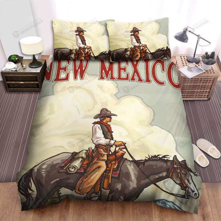 New Mexico Cowboy Bed Sheets Spread  Duvet Cover Bedding Sets