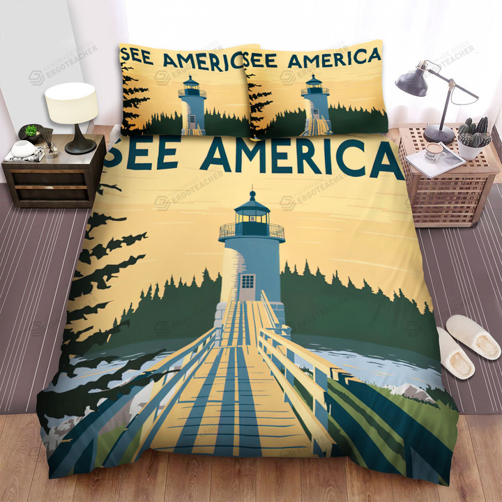 Maine Acadia National Park Bed Sheets Spread  Duvet Cover Bedding Sets