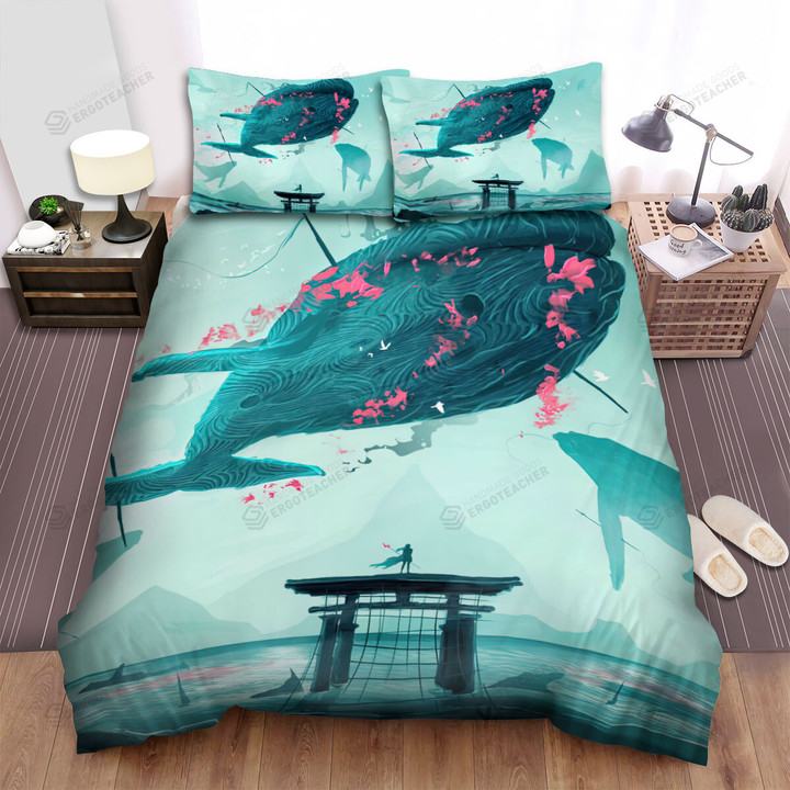 The Wildlife - Hunting The Flying Whale Bed Sheets Spread Duvet Cover Bedding Sets