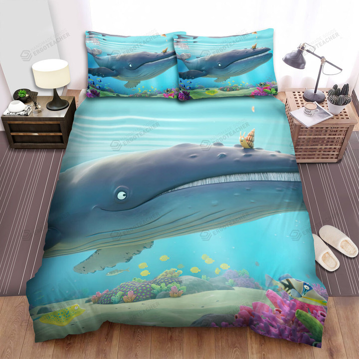 The Wildlife - The Whale And The Snail Bed Sheets Spread Duvet Cover Bedding Sets