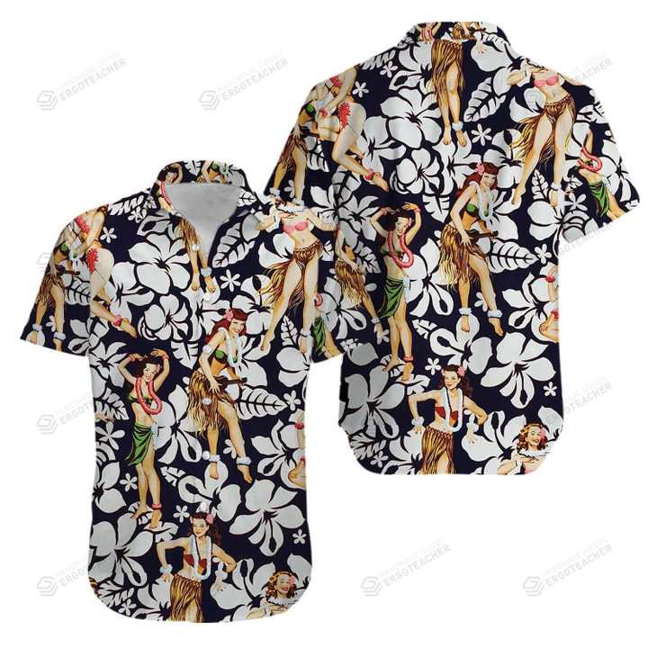 Sexy Girl Hula Tropical Hawaiian Shirts