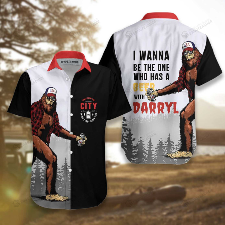 Camping And Drunk With Darryl Hawaiian Shirt