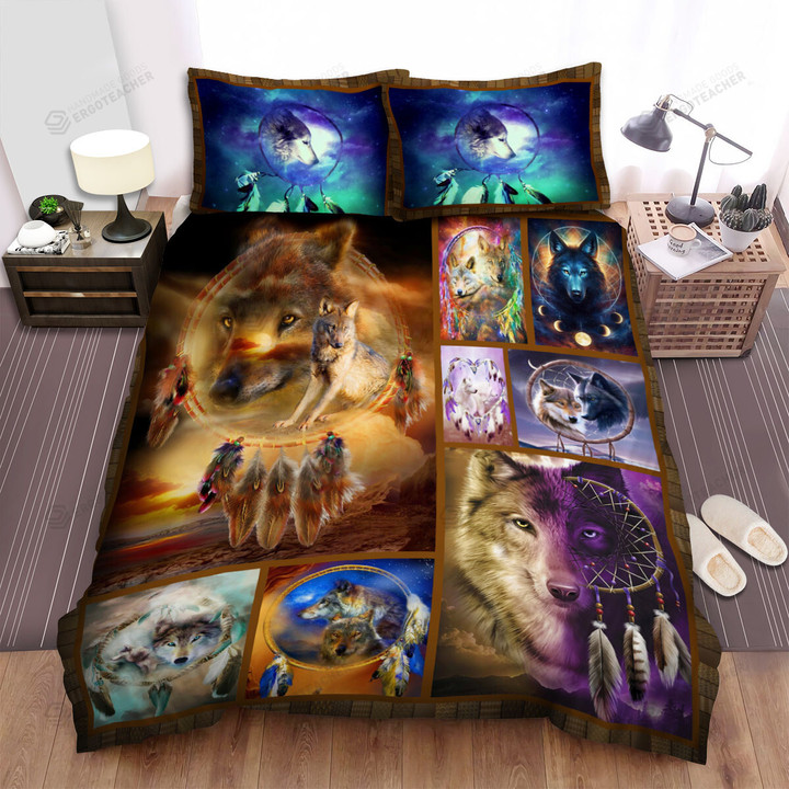 Wolf Dreamcatcher Bed Sheets Spread Duvet Cover Bedding Sets