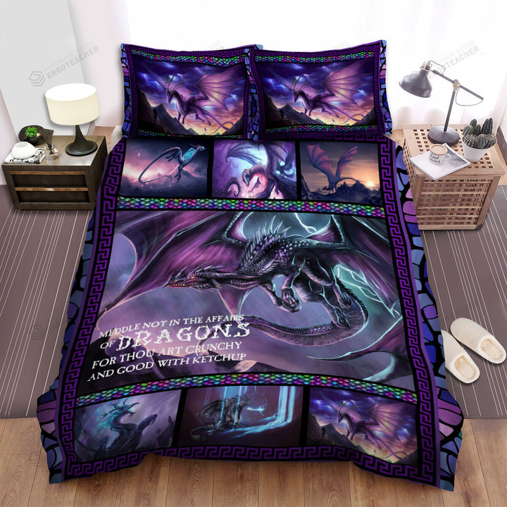 Meddle Not In The Affair Of The Dragons Bed Sheets Spread Duvet Cover Bedding Sets