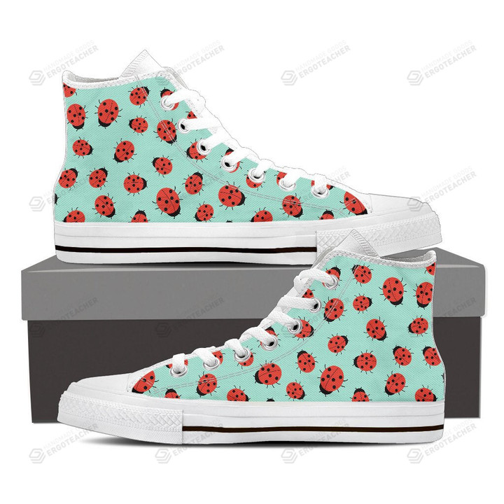 Lady Bug Pattern High Top Shoes