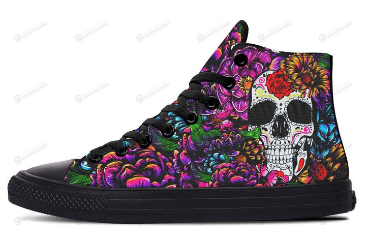 Skull And Mandala Party High Top Shoes