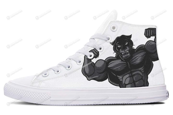 Strong Panther White High Top Shoes