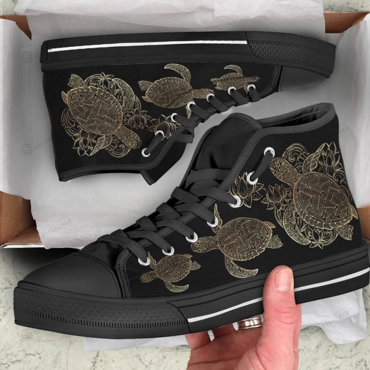 Sea Turtle High Top Shoes